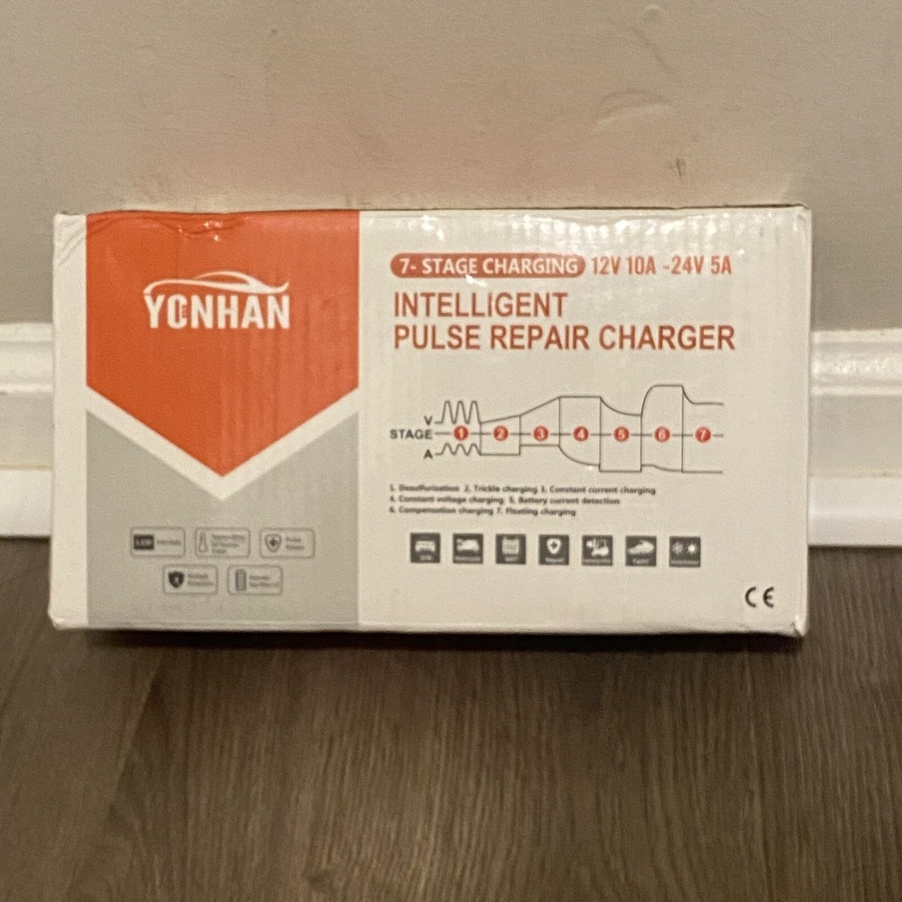 YONHAN Smart Car Battery Charger 10-Amp 12V and‎ 24V Fully-Automatic